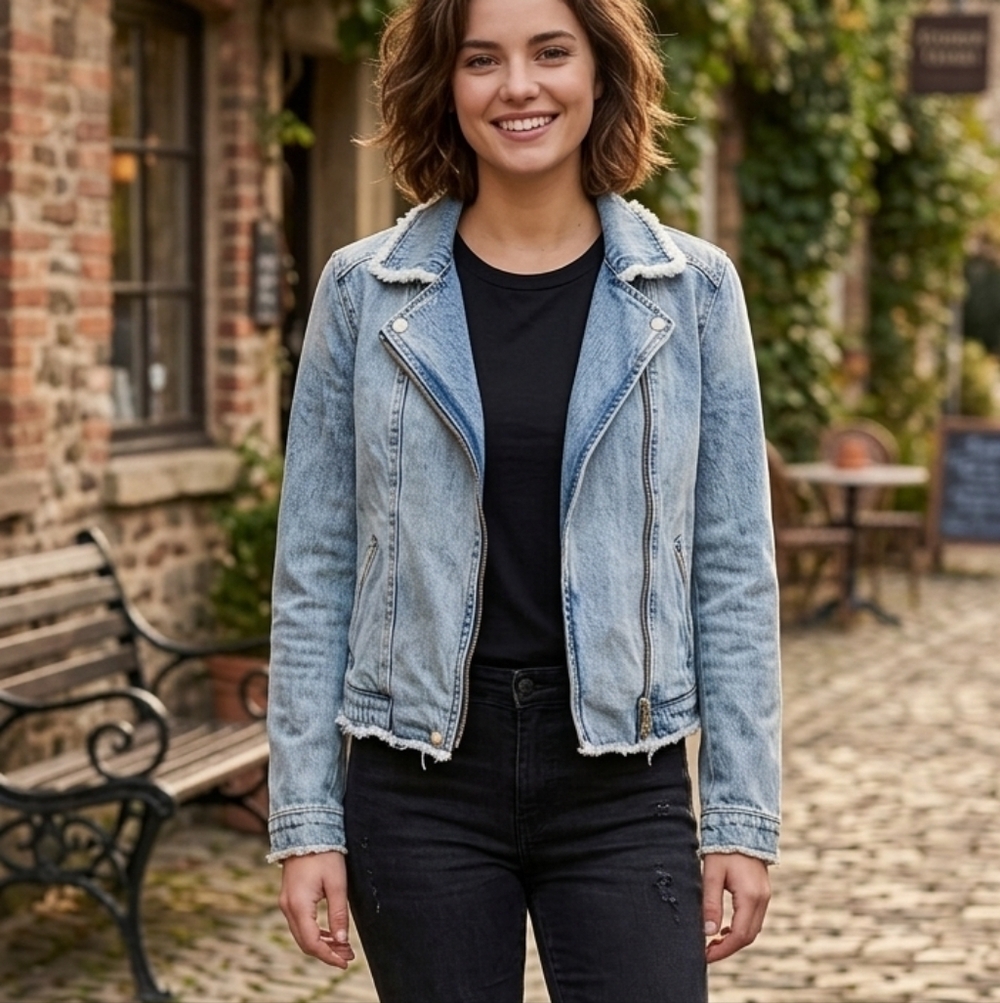 Luxury Denim Jacket EUC
